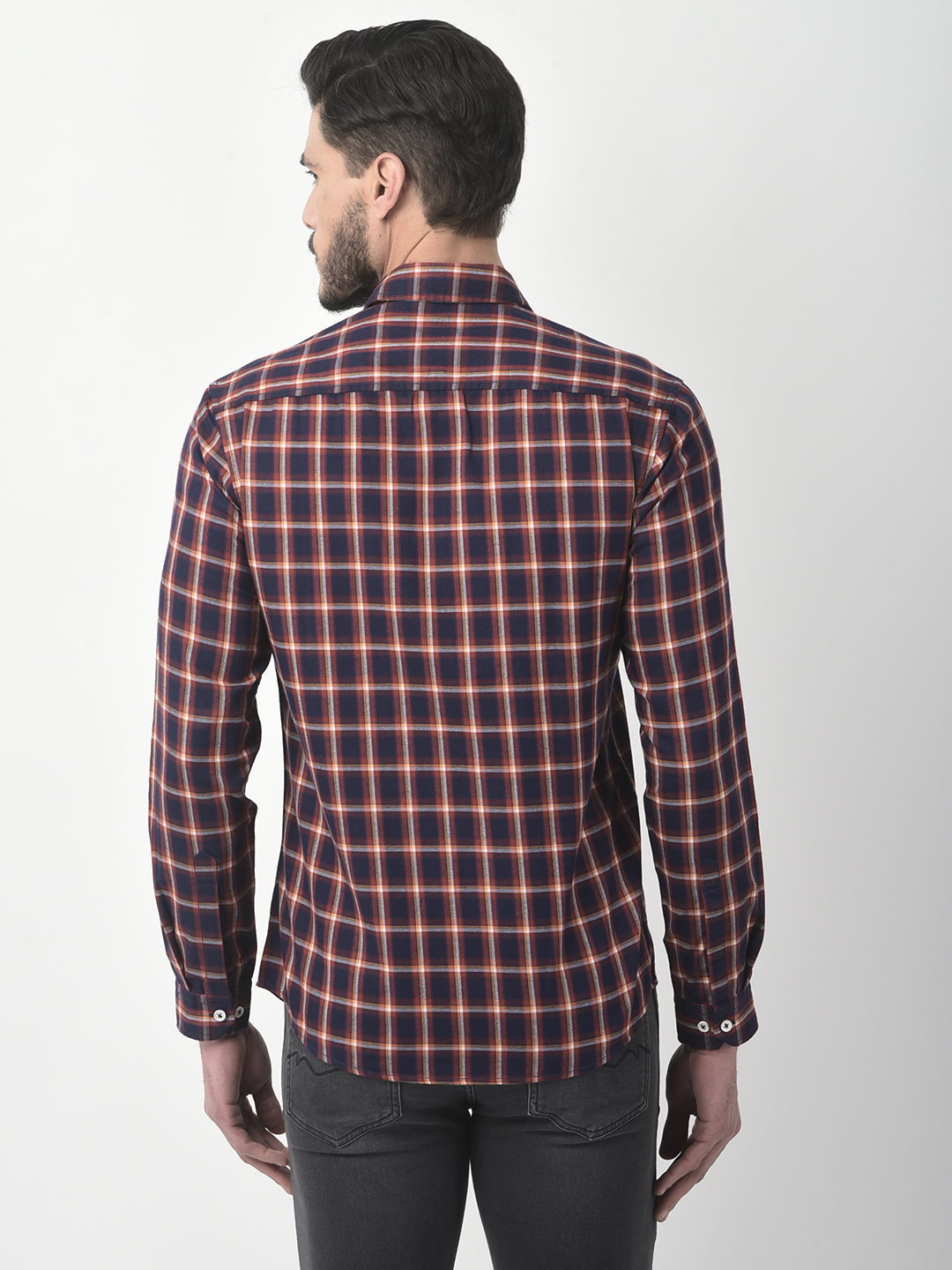 Numero Uno Men Checkered Maroon Shirt